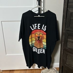 Life is Golden - Golden Retriever Tee - NWOT